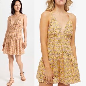 Ciao Lucia Yellow and Pink Mini Dress